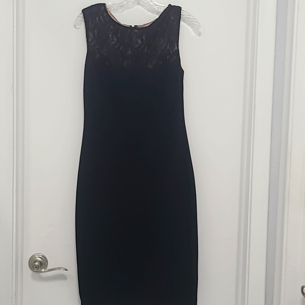 Black Sleeveless Cache Dress